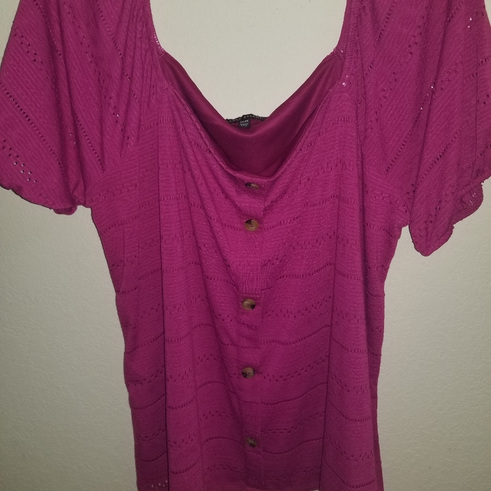 Lane Bryant off shoulder blouse